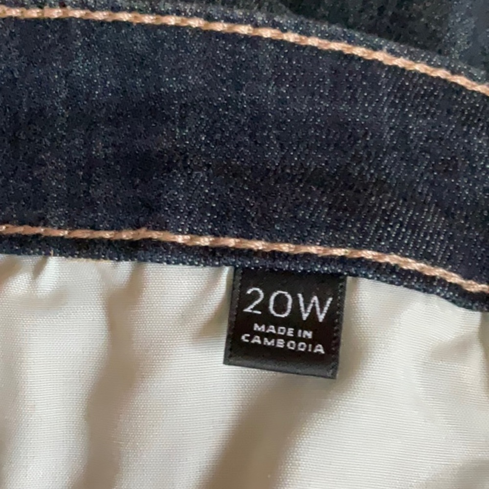Simply Vera Vera Wang Women’s Dark Blue Mid Rise Denim Capri Size 20W - Picture 9 of 14